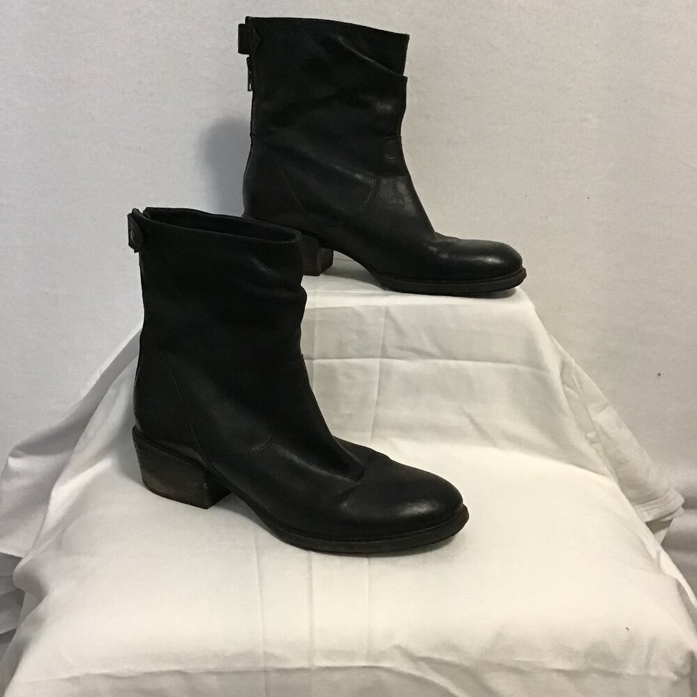 Timberland Sutherlin Bay Back Zip Slouch Black Boot Size 10